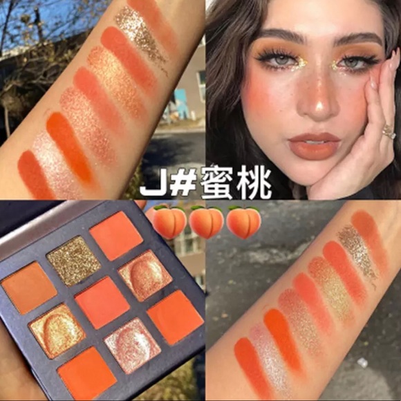 🌺HP Eyeshadow palette shimmer glitter shiny holographic beauty eyes makeup neon - Picture 9 of 15